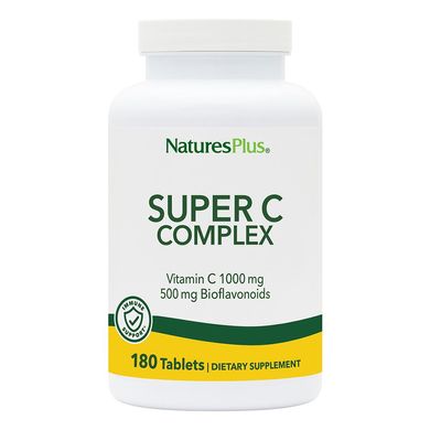 Супер Комплекс витамина С, Super C Complex, 1000 мг, Nature's Plus, 180 таблеток