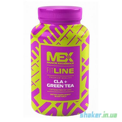 Конъюгированная линолевая кислота MEX Nutrition CLA + Green Tea 90 капс