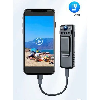 Нагрудная мини-камера X22 &mdash; Wi-Fi Full HD 1080P с ночной съёмкой и диктофоном