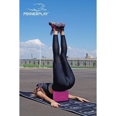 Блок для йоги PowerPlay 4006 Yoga Brick Рожевий