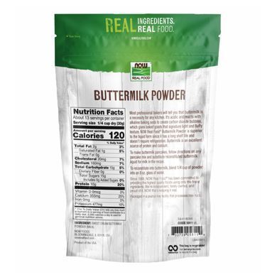 Знежирені Вершки Порошок Пахти Now Foods Buttermilk Powder 397 г