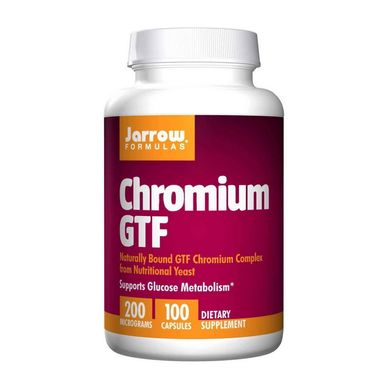 Хром хелат Jarrow Formulas Chromium GTF 100 капс