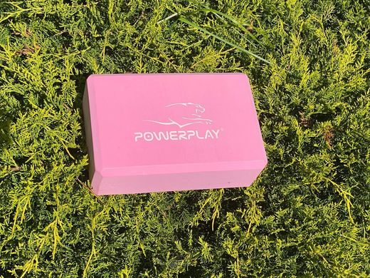 Блок для йоги PowerPlay 4006 Yoga Brick Рожевий