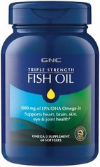 Риб'ячий жир GNC Triple Strength Fish Oil Mini 60 капсул