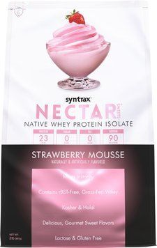 Сироватковий протеїн ізолят Syntrax Nectar 907 г strawberry mousse