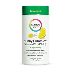 Витамин Д3 Rainbow Light Sunny Gummies Vitamin D3 1000 IU 50 мармеладок