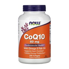 Коензим Q10 Now Foods CoQ10 60 mg with Omega-3 240 капс