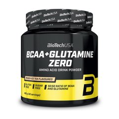 БЦАА с глютамином Biotech BCAA + Glutamine ZERO 480 г lemon