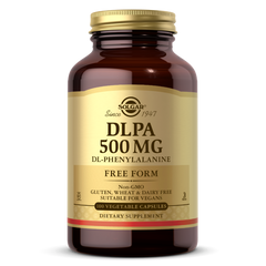 Фенілаланін ДЛПА Solgar (DLPA) 500 мг 100 вегетаріанських капсул