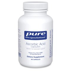 Аскорбиновая кислота Pure Encapsulations (Pure Ascorbic Acid) 90 капсул
