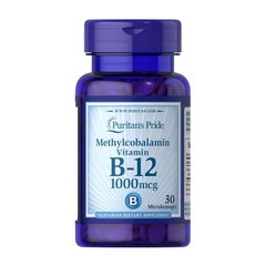 Метилкобаламин Puritan's Pride B-12 1000 mcg Methylcobalami 30 капсул
