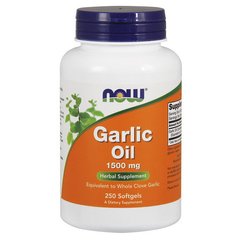 Экстракт чеснока NOW Garlic Oil (250 капс) нау фудс