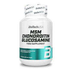 Глюкозамін Хондроїтин BioTechUSA MSM Chondroitin Glucosamine 60 таблеток