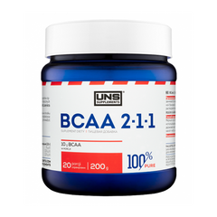 БЦАА UNS 100% Pure BCAA 2:1:1 Instant 200 грамм