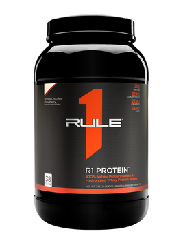 Сывороточный протеин изолят R1 (Rule One) R1 Protein 1140 грамм Белый шоколад малина