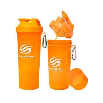 Шейкер спортивный SmartShake Slim NEON Orange (500 мл)