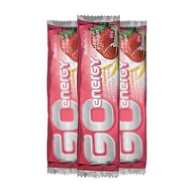 Фітнес батончик BioTech Go Energy Bar 40 г strawberry in yogurt