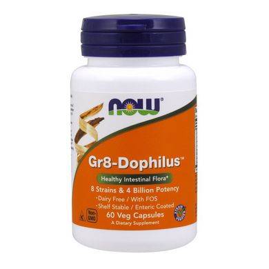 Пробіотики Now Foods Gr8-Dophilus 60 капс