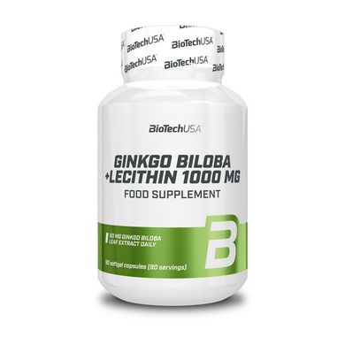 Гинкго билоба с лецитином BioTech Ginkgo Biloba + Lecithin 1000 mg 90 капс