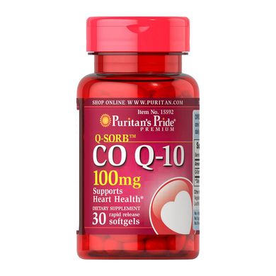 Коэнзим Q10 Puritan's Pride CO Q-10 100 mg 30 капс