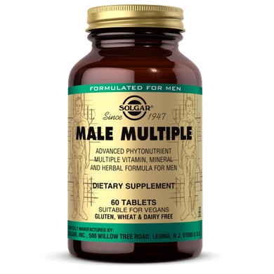 Вітаміни для чоловіків Solgar Male Multiple (60 таб) мейл мультіпл