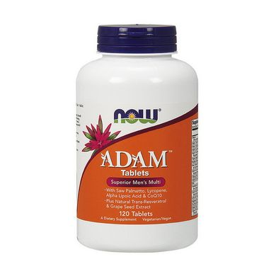 Вітаміни для чоловіків Now Foods Foods Adam (120 таб) адам