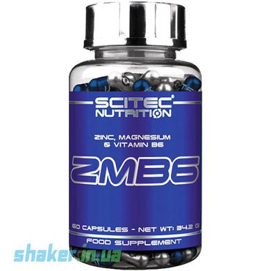 Цинк магний + Б6 Scitec Nutrition ZMB6 (60 капс)