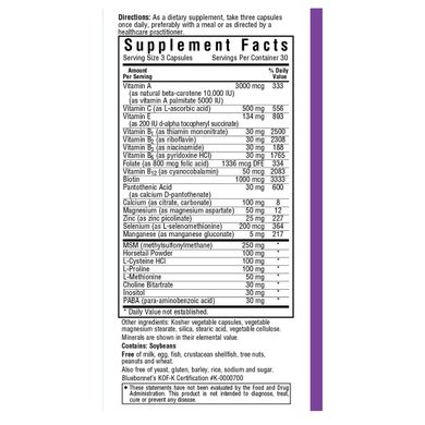 Остаточна Формула для волосся і нігтів, Bluebonnet Nutrition, 90 гелевих капсул