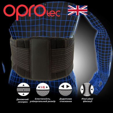 Пояс для підтримки спини OPROtec Adjustable Back Support S/M Black (TEC5752-SM/MD)