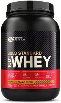 Сывороточный протеин изолят Optimum Nutrition Gold Standard 100% Whey 900 г chocolate peanut butter