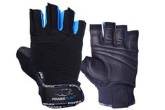 Перчатки для фитнеса и тяжелой атлетики PowerPlay 3092 черно-синие S
