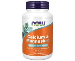 Кальций магний Now Foods Calcium & Magnesium 2:1 Ratio (100 таб)