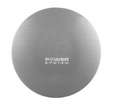 М'яч для фітнесу і гімнастики Power System PS-4011 55cm Grey