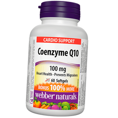 Коензим Q10 Webber Naturals Coenzyme Q10 100 mg 60 капсул
