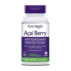 Ягоди асаї екстракт Natrol Acai Berry 1000 mg 75 капсул