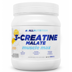 Три креатин малат AllNutrition 3 Creatine Malate muscle max 500 г Lemon