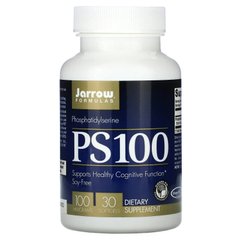 PS100, Фосфатидилсерин, Jarrow Formulas, 100 мг, 30 капсул