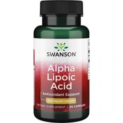 Ацетил Л-карнитин Swanson Alpha Lipoic Acid 600 mg 60 капсул