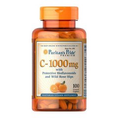 Вітамін С Puritan's Pride C -1000 mg with bioflavonoids and wild rose hips (100 капс)