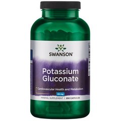 Калій глюконат Swanson Potassium Gluconate 99 mg 250 капсул