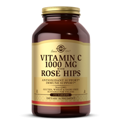 Витамин C, с шиповником, Vitamin C with Rose Hips, Solgar, 1000 мг, 250 таблеток