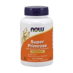 Масло примули вечірньої Now Foods Super Primrose 1300 mg of Evening Primrose Oil 60 капсул