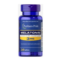 Мелатонін Puritan's Pride Melatonin 3 mg 240 табл