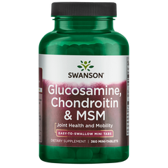 Глюкозамин хондроитин МСМ Swanson Glucosamine Chondroitin MSM 360 таблеток