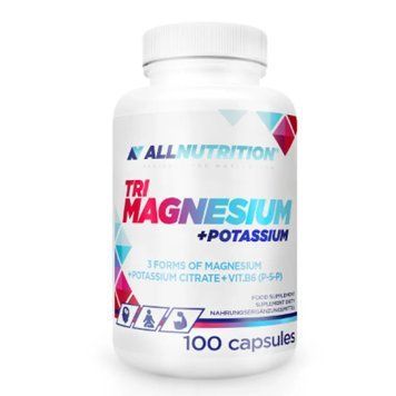 Магний Калий Allnutrition TRI Magnesium Potasium 100 капсул