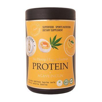 Конопляный протеин Terra Biona Hemp Protein + Agave Inulin 700 г Banana