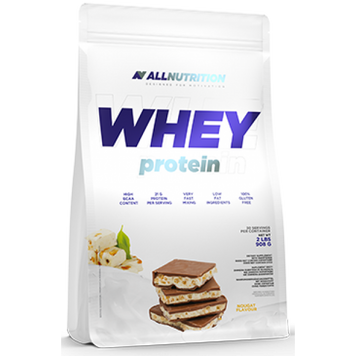 Сироватковий протеїн концентрат AllNutrition Whey Protein (900 г) Nougat