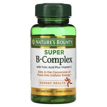 Комплекс вітамінів B з фолієвою кислотою та вітаміном С, Super B-Complex with Folic Acid Plus