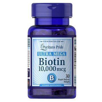 Биотин Puritan's Pride Biotin 10000 mcg 30 капсул