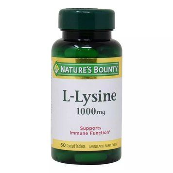 L-Лізін, 1000 мг, L-Lysine, Nature's Bounty, 60 каплет